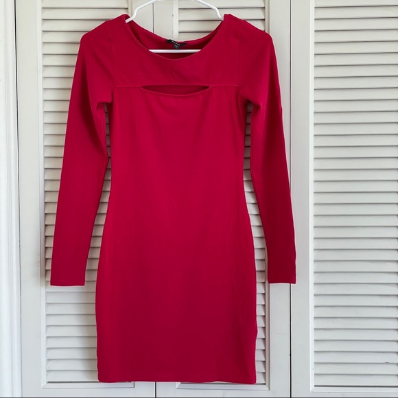 Guess Red Bodycon Dress - Picture 2 of 8